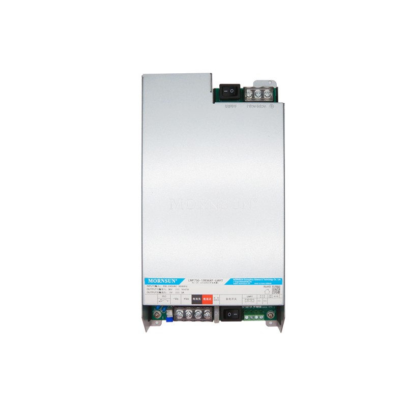 750W 36V/16.7A 5.0V/3.0A 180-264VAC/254-370VDC Schaltnetzteil mit PFC-Funktion & RS485-Kommunikation