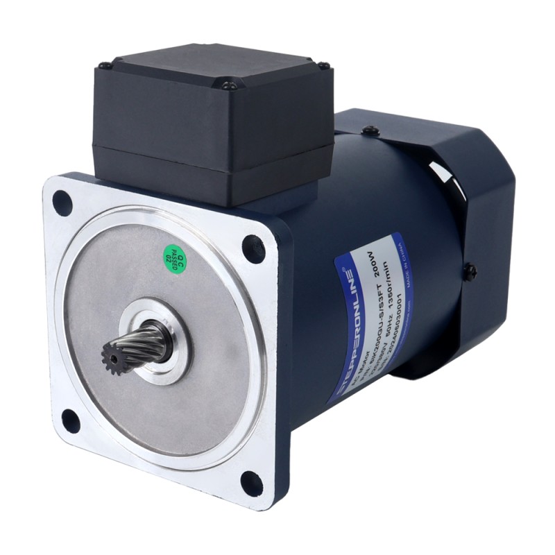200W 220VAC/380VAC 60,00Nm(8496,70oz.in) 3-phasig Wechselstrom-Induktionsmotor mit rechtwinkligem Getriebe und Hohlwelle