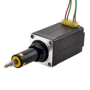 NEMA 8 CaptiveAcme Linearer Motor 0.5A 38.2mm Stapel Führen 2mm(0.07874") Reiseentfernung 19.1mm