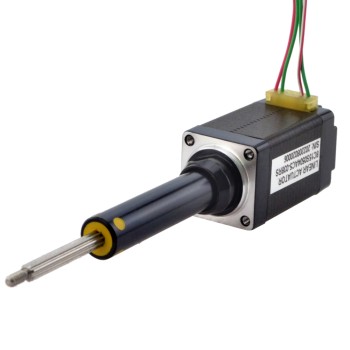 NEMA 8 CaptiveAcme Linearer Motor 0.5A 38.2mm Stapel Führen 2mm(0.07874") Reiseentfernung 38.1mm
