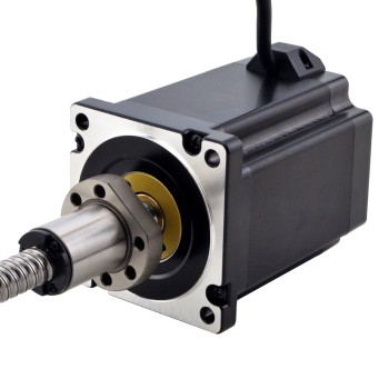 NEMA 34 Linearer Schrittmotor mit externer Kugelumlaufspindel 8Nm(1132,90oz.in) 6,0A 114mm Leitung 10mm(0,3937")