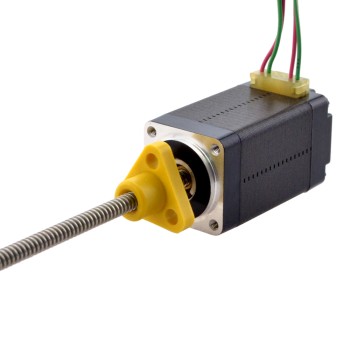 NEMA 8 Externer trapezförmiger linearer Schrittmotor 0,5A 38,2mm Stapelschraubenleitung 1mm(0,03937"l)