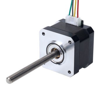 Nema 17 Non-captive 34mm Stack 0.4A Spindelsteigung 2mm(0.07874") Länge 100mm