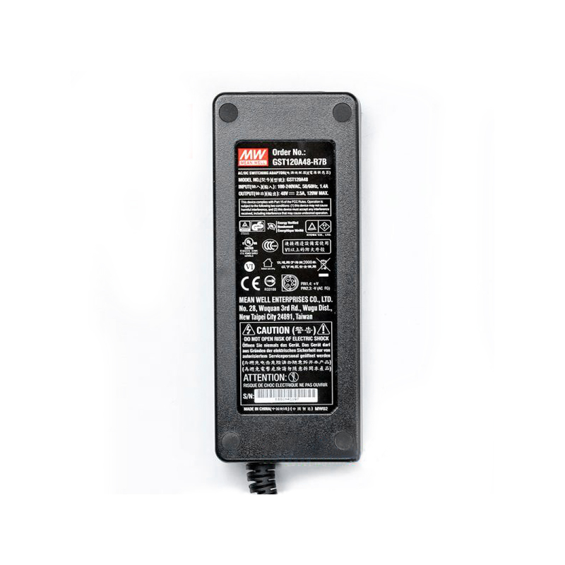 GST120A48-R7B MEANWELL 120W 48VDC 2,5A 115/230VAC AC-DC Zuverlässiger grüner Industrieadapter