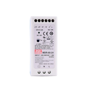 MDR-60-24 MEANWELL 60W 24VDC 2,5A 115/230VAC DIN-Schienen-Netzteil