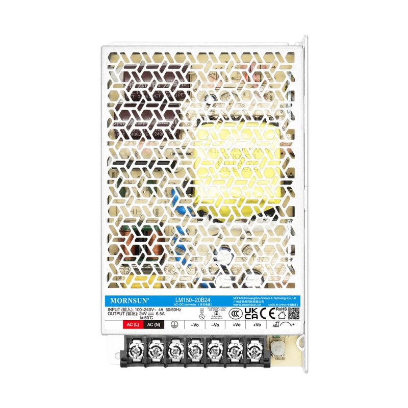 150W 24V 6.5A 85-264VAC/120-370VDC Schaltnetzteil