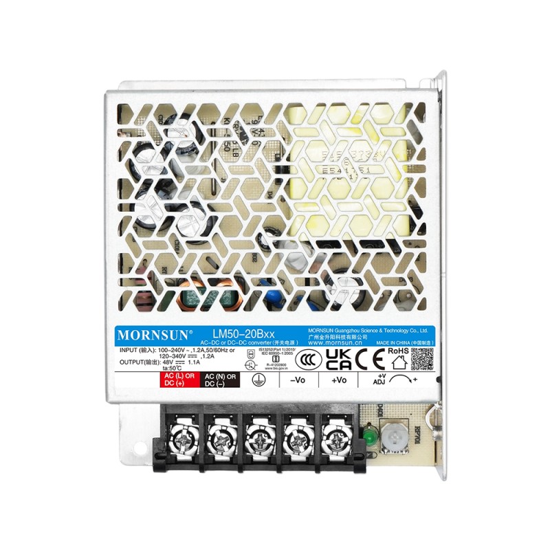 50W 48V 1.1A 85-264VAC/120-370VDC Schaltnetzteil