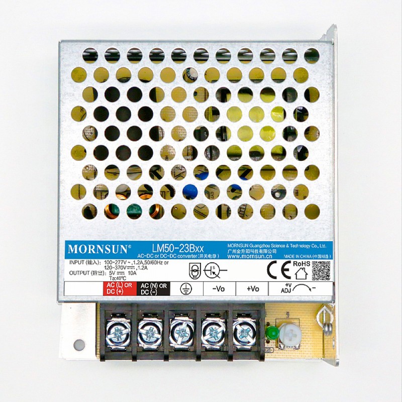 50W 5V 10.0A 85-305VAC/120-430VDC Schaltnetzteil