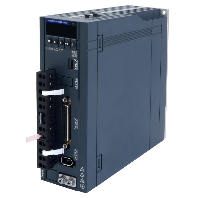 A6H Serie 850W RS485 AC Servomotor Kit 1500rpm 5,39Nm mit Bremse 17-Bit Absolutgeber IP67 - A6H-RS850H2B1-M17 | StepperOnline
