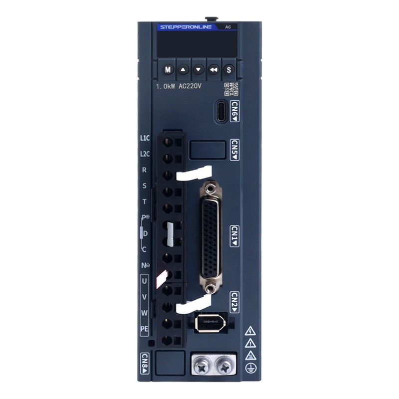 A6H Serie 850W RS485 AC Servomotor Kit 1500rpm 5,39Nm mit Bremse 17-Bit Absolutgeber IP67 - A6H-RS850H2B1-M17 | StepperOnline