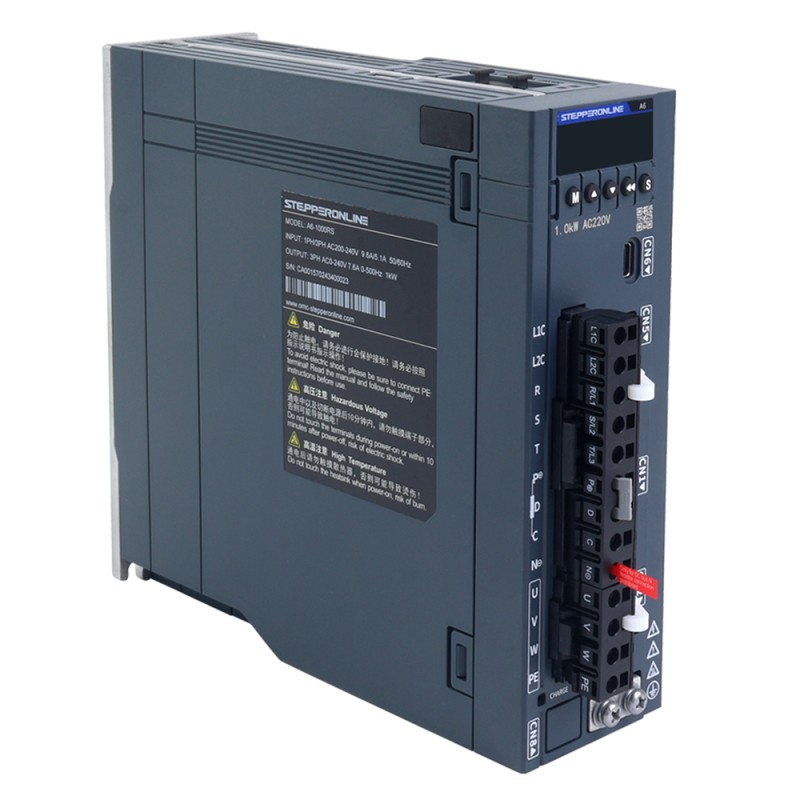 A6H Serie 850W RS485 AC Servomotor Kit 1500rpm 5,39Nm mit Bremse 17-Bit Absolutgeber IP67 - A6H-RS850H2B1-M17 | StepperOnline
