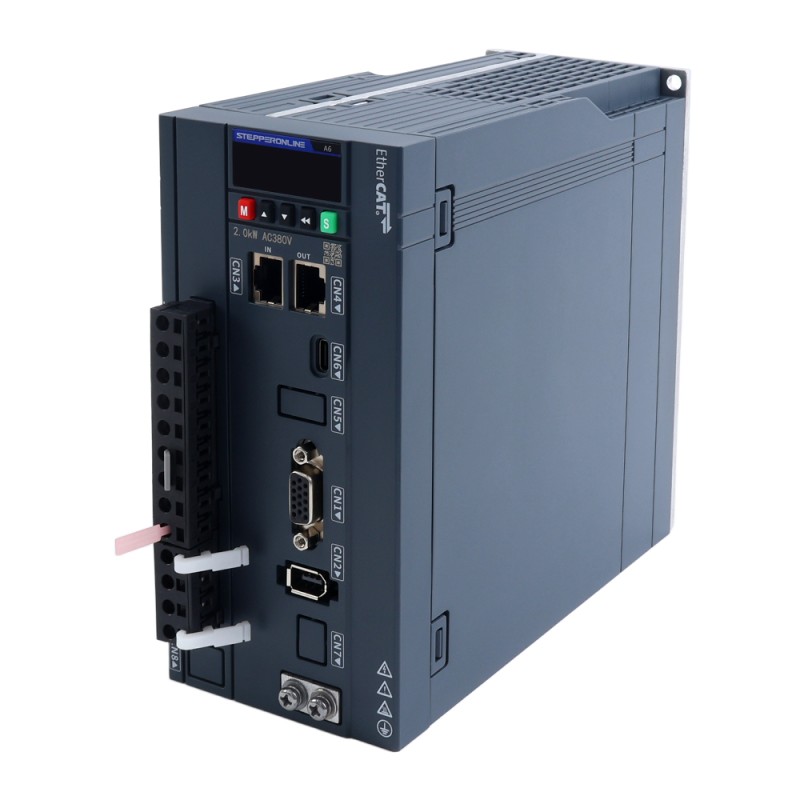 A6 Serie 2500W EtherCAT AC Servomotor Kit 3000rpm 7,96Nm  17-Bit Absolutgeber IP67 - A6-EC2500H3A1-M17 | StepperOnline