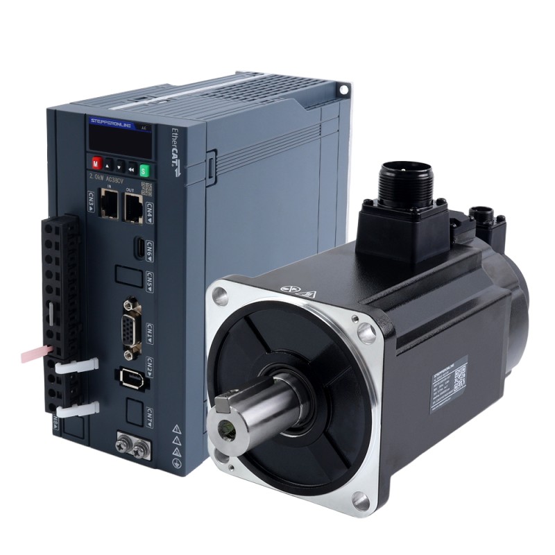 A6 Serie 2000W EtherCAT AC Servomotor Kit 3000rpm 6,37Nm mit Bremse 17-Bit Absolutgeber IP67 - A6-EC2000H3B1-M17 | StepperOnline