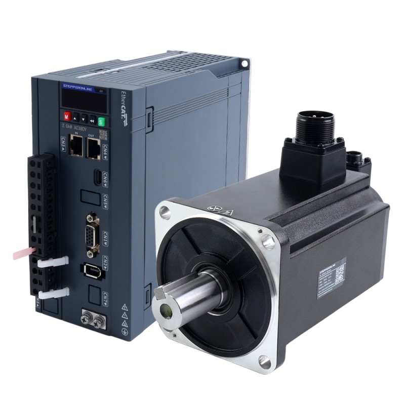 A6 Serie 2500W EtherCAT AC Servomotor Kit 3000rpm 7,96Nm  17-Bit Absolutgeber IP67 - A6-EC2500H3A1-M17 | StepperOnline