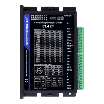 Closed Loop Schrittmotortreiber V4.1 0-3.0A 24-48VDC für Nema 11, 14, 17 Schrittmotore