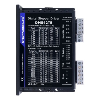TE Series Digital Schrittmotortreiber 1,0-4,2A 24-50VDC für Nema 17- und 23-Motoren