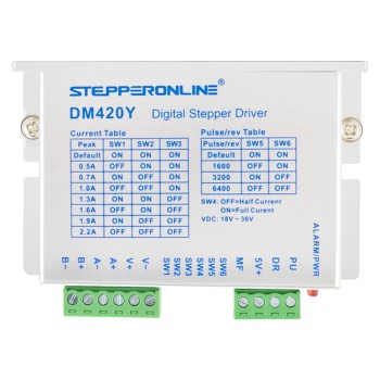 Y-Serie Digitaler Motortreiber 0,3-2,2A DC18V-36V für Nema 11, 14, 17 Motoren