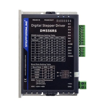 Modbus RS485 Schrittmotortreiber 0.1-5.6A 24-48VDC für Nema 17, 23, 24 Schrittmotor