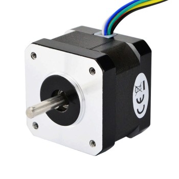 Doppelwelle Nema 17 Unipolar 0.9deg 16Ncm(22.66oz.in) 0.3A 42x42x34mm 6 Drähte