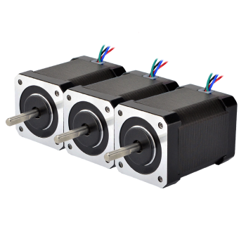 3PCS Nema 17 Bipolar 1.8deg 76Ncm(107.62oz.in) 2.1A 42x42x60mm 4 Drähte