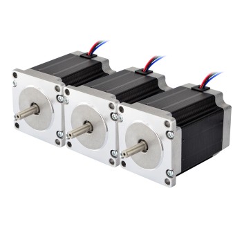 3 Stück Nema 23 Bipolar 1,8Grad 2,00Nm(283,22oz.in) 2.8A 57x57x76mm 4 Drähte
